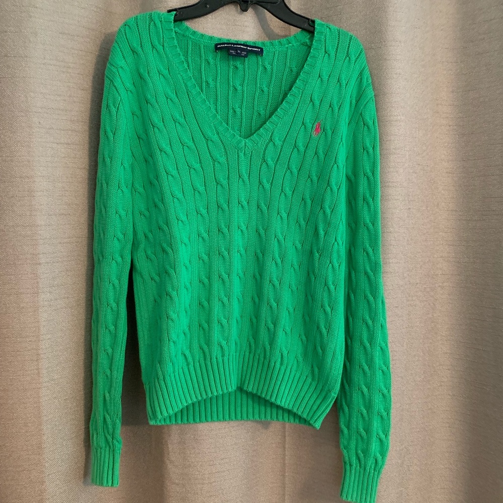 Ralph Lauren Sport Sweater- Green, size Large